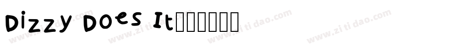 Dizzy Does It字体转换
